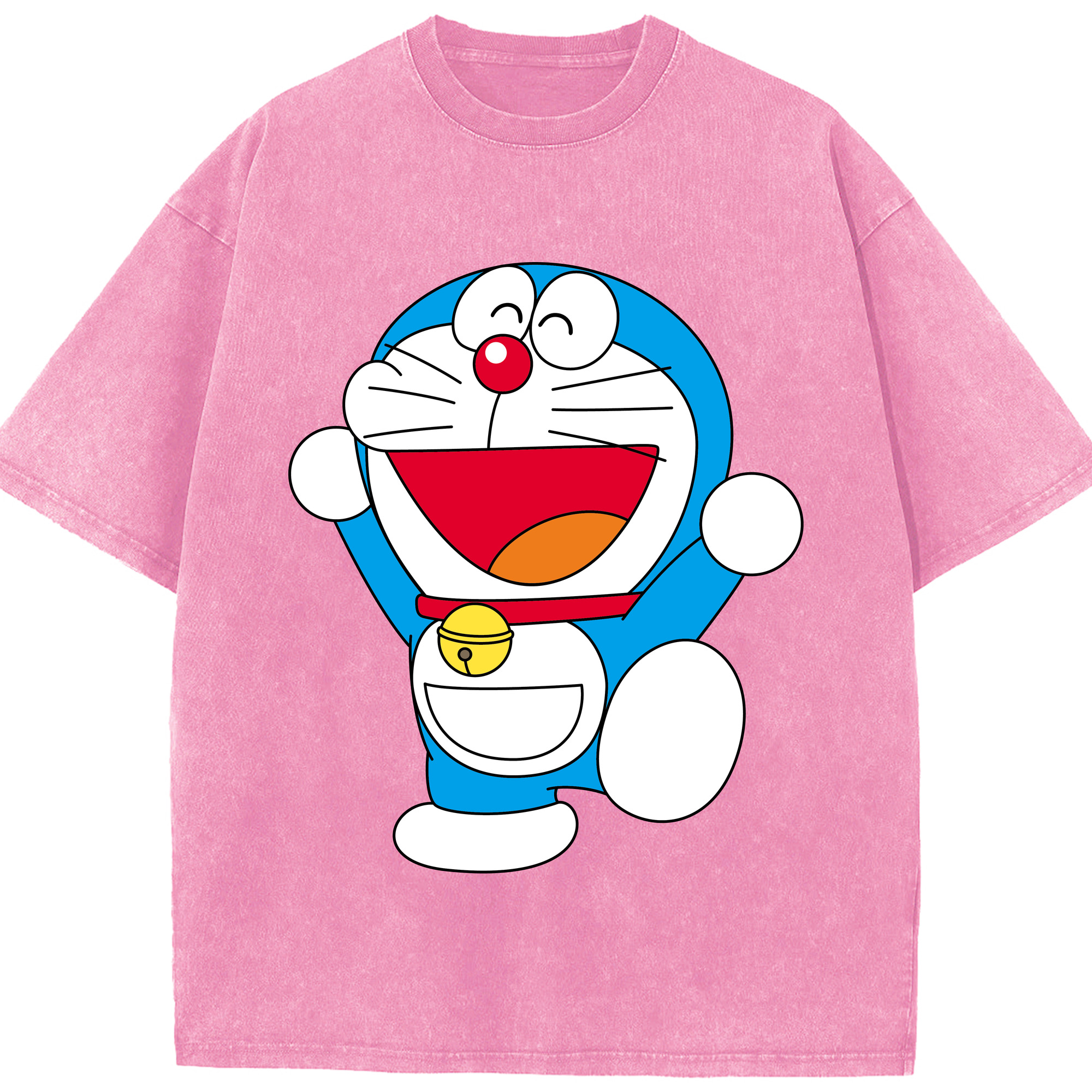 （画像用） ドラえもん Doraemon 綿100% ヴィンテージ風 半袖Tシャツ（フロントプリント）